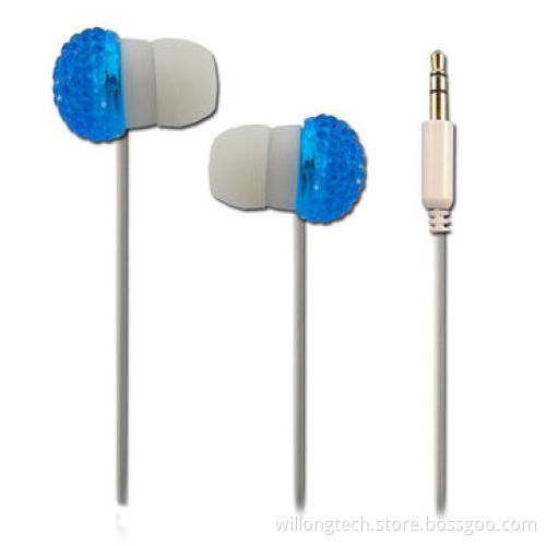 Diamond Earphones Ear Buds, High Quality with Stereo for MP3 MP4